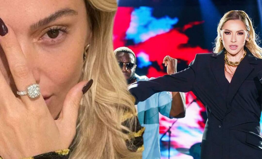 Onde está o anel de 3 milhões de TL de Hadise, que jogou seu anel no palco?