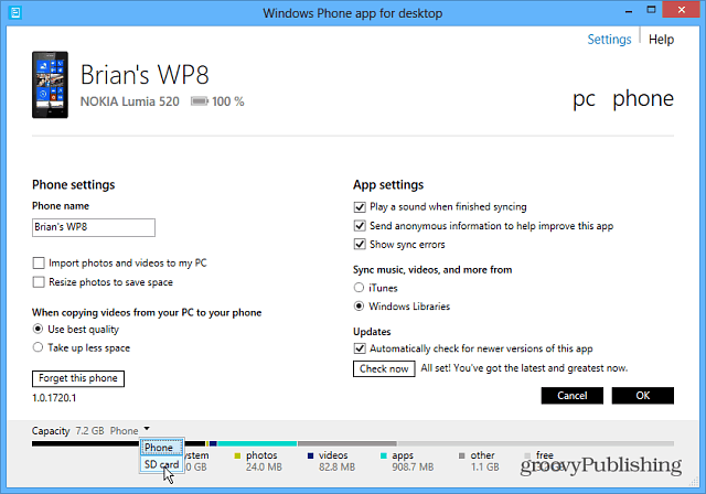 Aplicativo Windows Phone para Desktop
