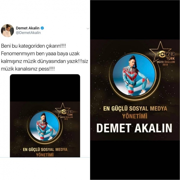 Categoria de prêmio que enlouquece Demet Akalın!