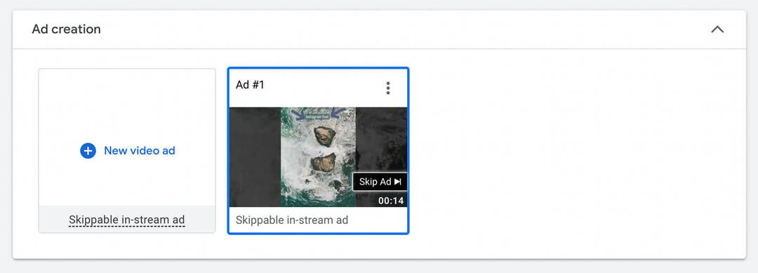 como-criar-um-anúncio-em-vídeo-com-um-short-existente-usando-youtube-shorts-ads-include-multiple-ads-in-ad-group-new-video-ad-build-out- ad-criation-example-8