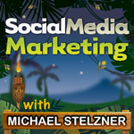 O podcast de marketing de mídia social ajuda Mike a construir relacionamentos com influenciadores.
