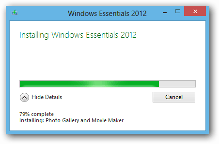 Instalação do Windows Essentials 2012