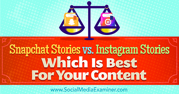 histórias do snapchat vs histórias do instagram