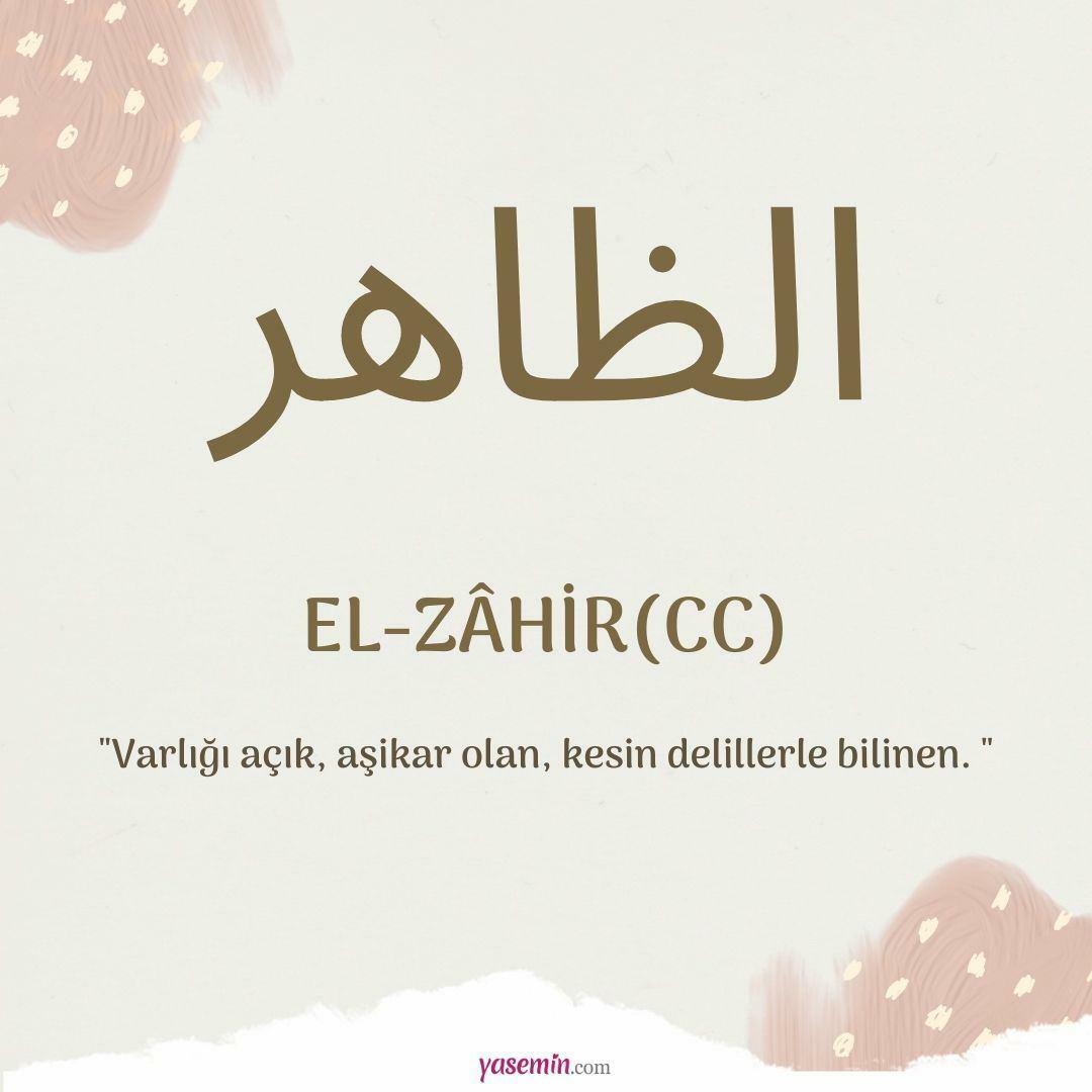 O que al-Zahir (c.c) significa?