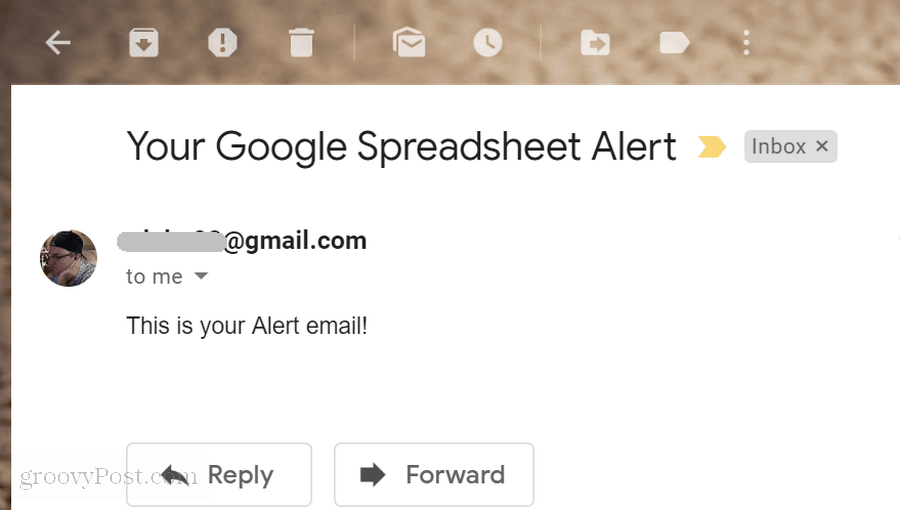 alerta de email do google scripts
