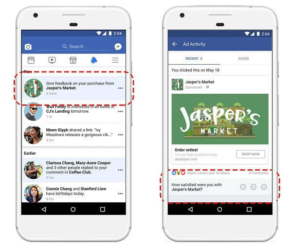 O Facebook lança uma nova opção de revisão de e-commerce dentro de seu painel de atividades de anúncios recentes que permite aos compradores dar feedback sobre os produtos anunciados no Facebook.