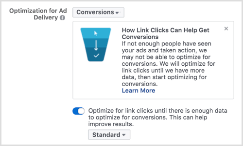 Otimização do Facebook para entrega de anúncios