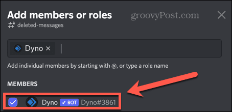 adicionar dynobot no discord