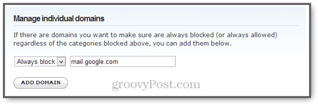 bloquear webmail usando opendns