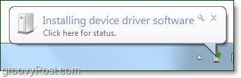 aguarde a instalação do Windows 7 nos drivers de dispositivo bluetooth