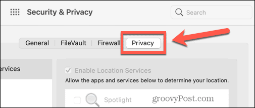 privacidade mac
