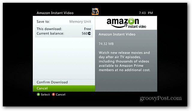 Amazon Instant Video agora no Xbox 360