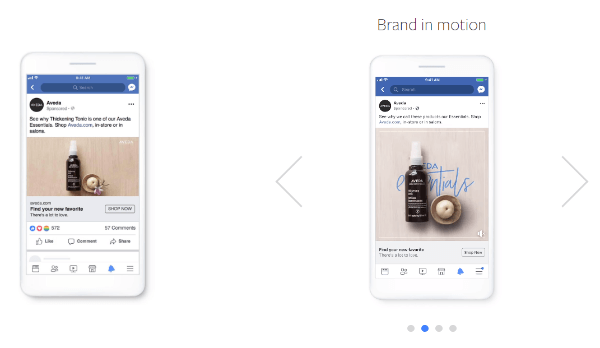 A Creative Shop do Facebook lançou uma nova abordagem de produção chamada Create to Convert, uma ferramenta fácil estrutura para adicionar movimento leve a imagens estáticas para criar mais atraente e eficaz anúncios de resposta direta.