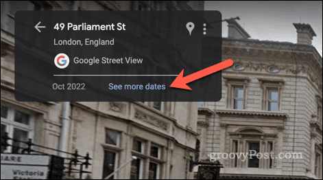 Escolher imagens antigas do Street View no Google Maps