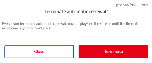 Confirme o encerramento automático da renovação do Nintendo Switch Online