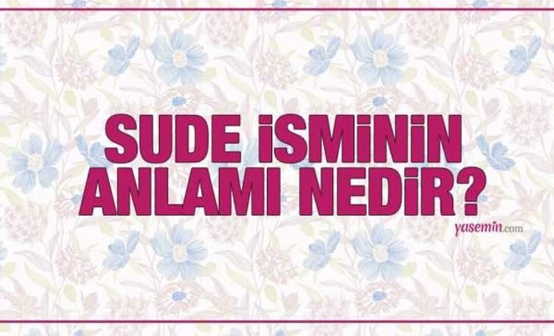 Qual é o significado do nome Sude? O nome Sude é mencionado no Alcorão? Quantas pessoas têm o sobrenome Sude?