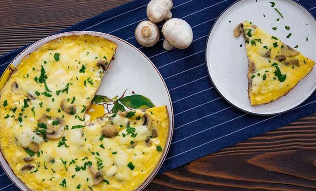 Como fazer uma omelete de cogumelos? Receita prática e deliciosa de omelete de cogumelos para sahur