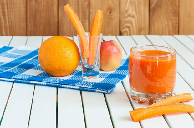 smoothie de cenoura e laranja