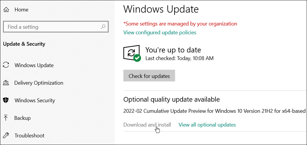 atualização do windows corrigir barra de tarefas do windows mostrando em tela cheia