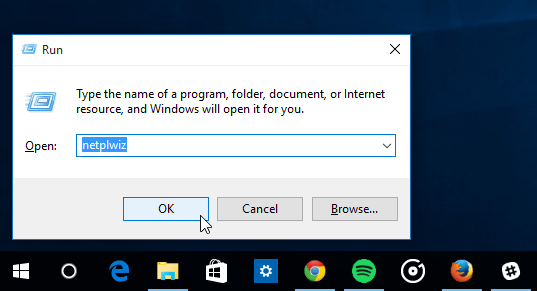 Caixa de diálogo Executar do Windows 10