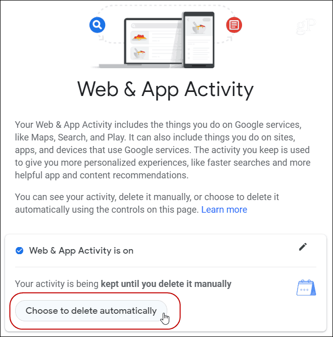 Excluir automaticamente o navegador do Google