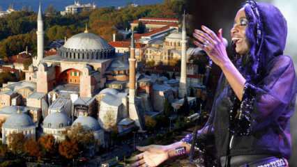Apoio da cantora norte-americana Della Miles para abrir Hagia Sophia para adoração