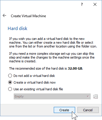 04 Determinar o tamanho do disco rígido (instalação do Windows 10)
