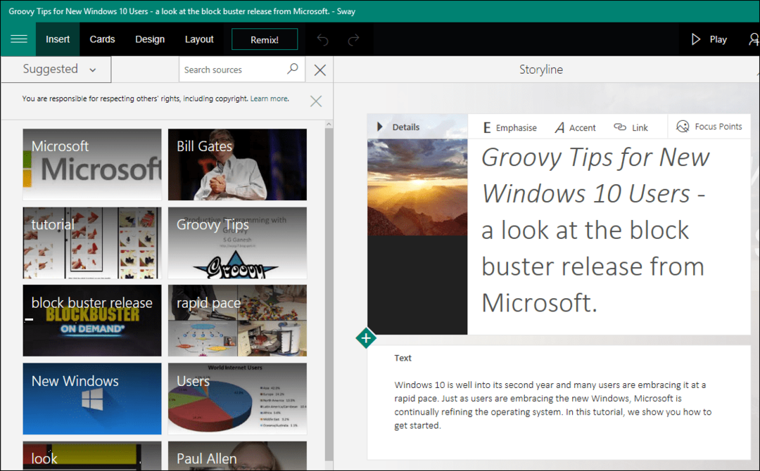 Como criar seu primeiro Microsoft Sway