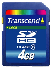 Transcend SDHC Security Cartão de memória digital de alta capacidade com 4 GB