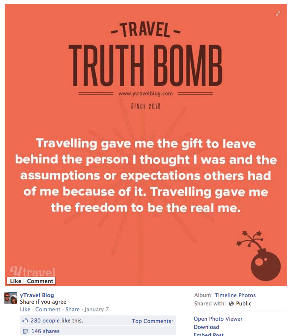 bomba da verdade de viagens