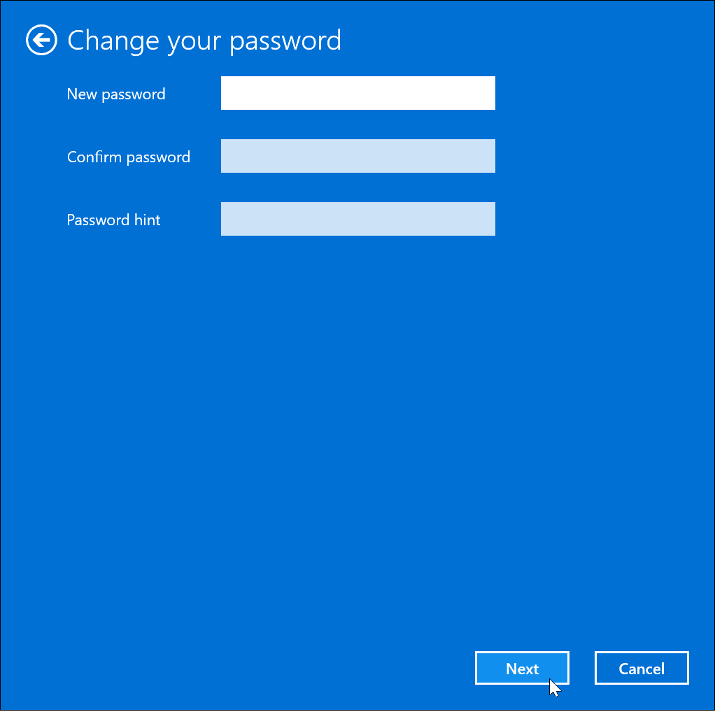 Remova sua senha no Windows 11