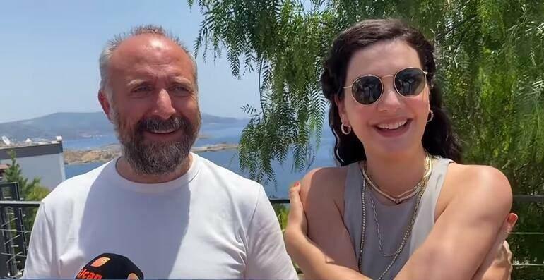 Bergüzar Korel e seu marido Halit Ergenç estão de férias em Bodrum