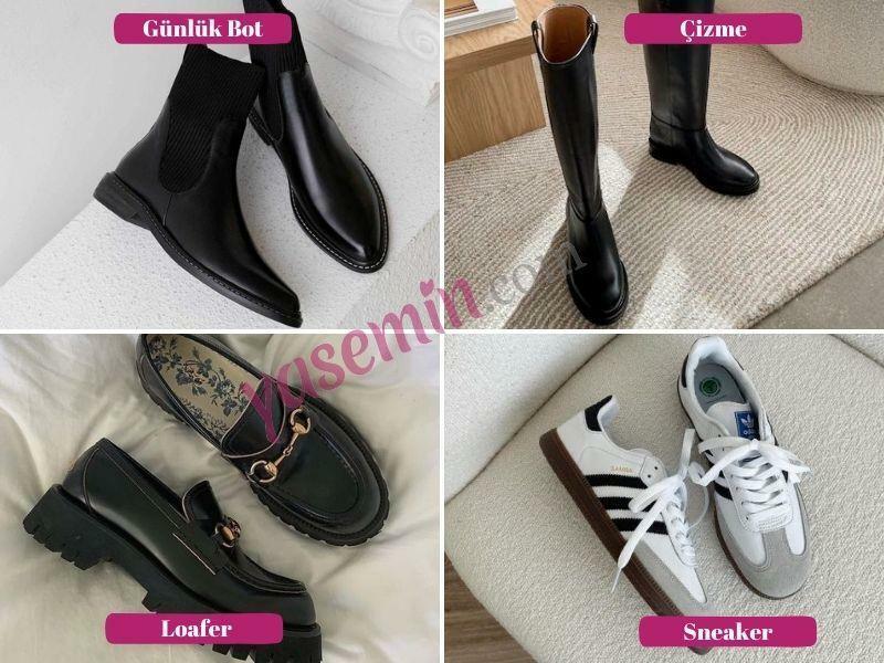 Lista de sapatos para guarda-roupa cápsula