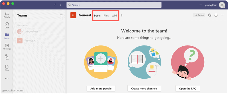 Guias no Microsoft Teams