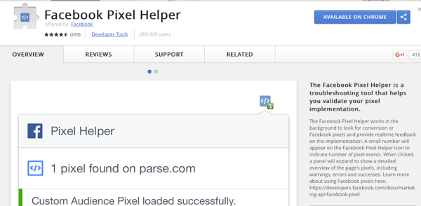 Instale o Facebook Pixel Helper para verificar se o rastreamento está funcionando.