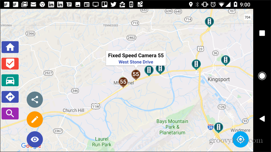 mapa de câmeras de velocidade