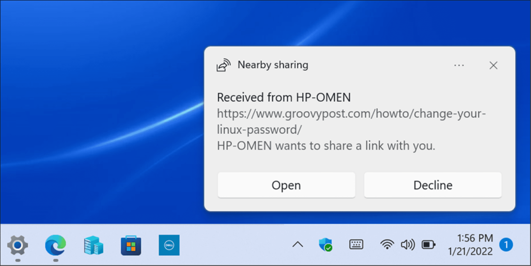 usar o compartilhamento nas proximidades no Windows 11