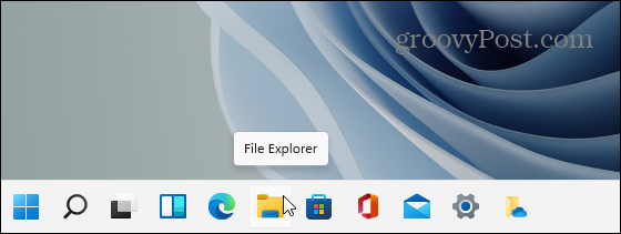 Ícone do Explorador de Arquivos Barra de Tarefas do Windows 11