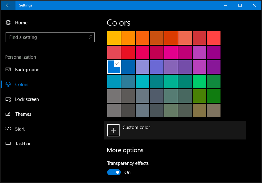 Como alterar a cor e a aparência na atualização do Windows 10 Creators