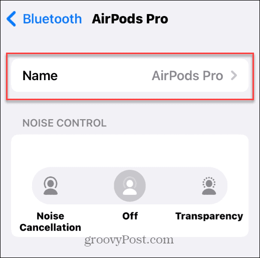 Altere o nome dos seus AirPods