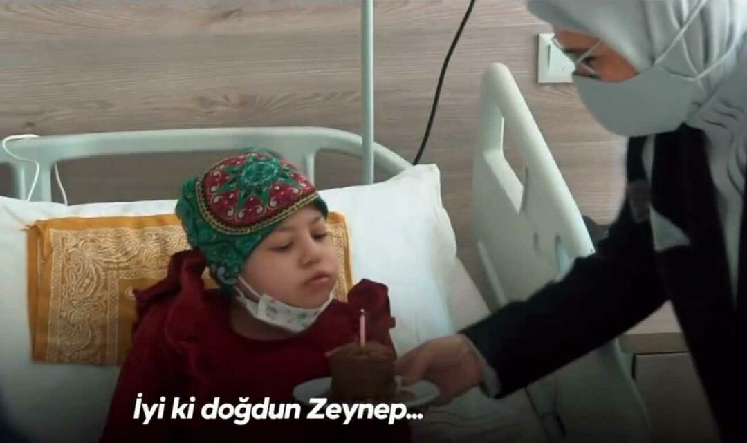Emine Erdoğan visitou crianças com câncer