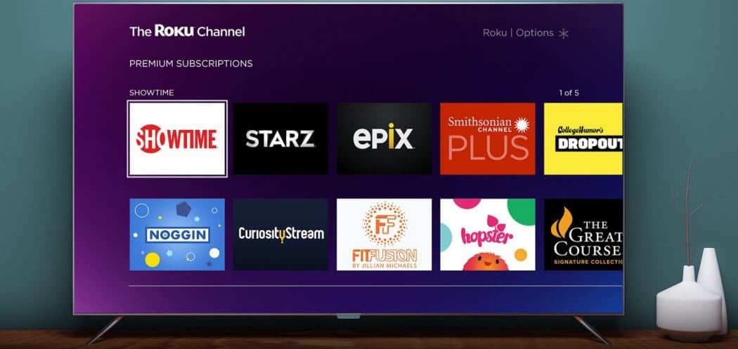 O canal Roku está adicionando assinaturas de serviços de streaming premium