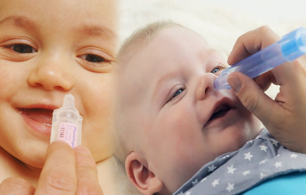 Congestão nasal e espirros em bebês