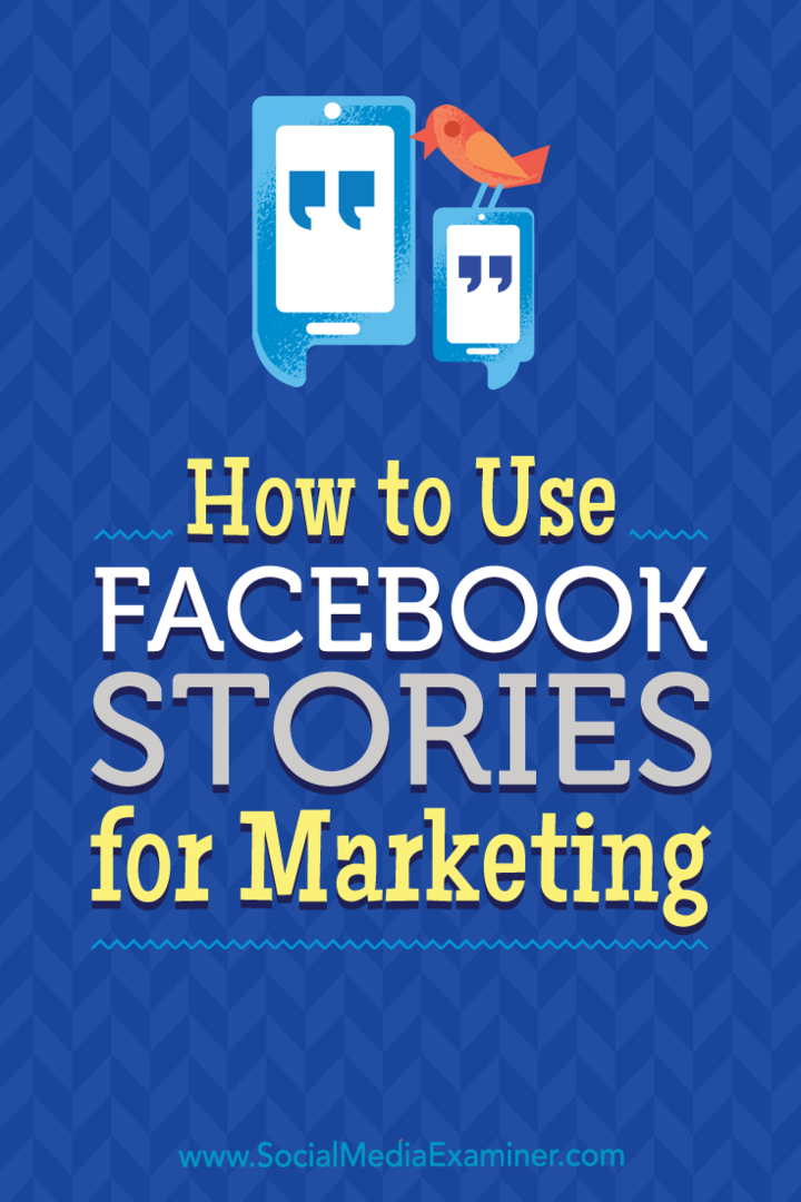 How to Use Facebook Stories for Marketing por Julia Bramble no Social Media Examiner.