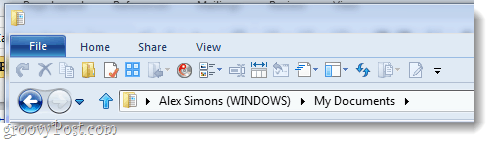 barra de ferramentas compacta do windows 8