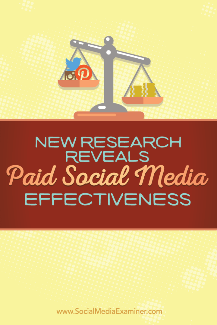 Nova pesquisa revela eficácia de mídia social paga: examinador de mídia social