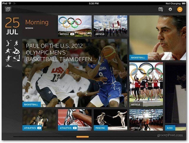 Aplicativo para iPad da Reuters
