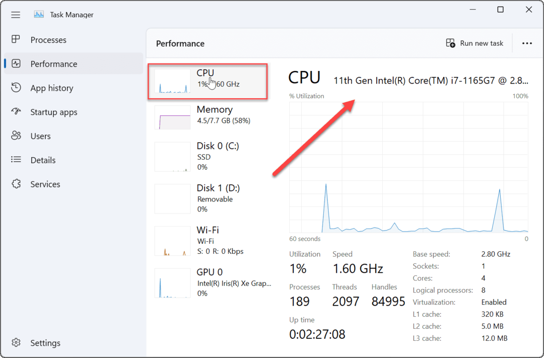 Encontre sua geração de CPU Intel no Windows 11