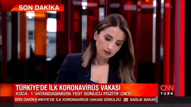 O repórter da CNN Türk, Duygu Kaya, pegou coronavírus!
