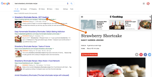Use o Google Results Previewer para visualizar o conteúdo antes de clicar.